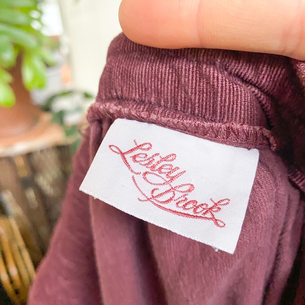 SOLD Vintage 70s Burgundy Corduroy Midi Skirt - Picture 7 of 7